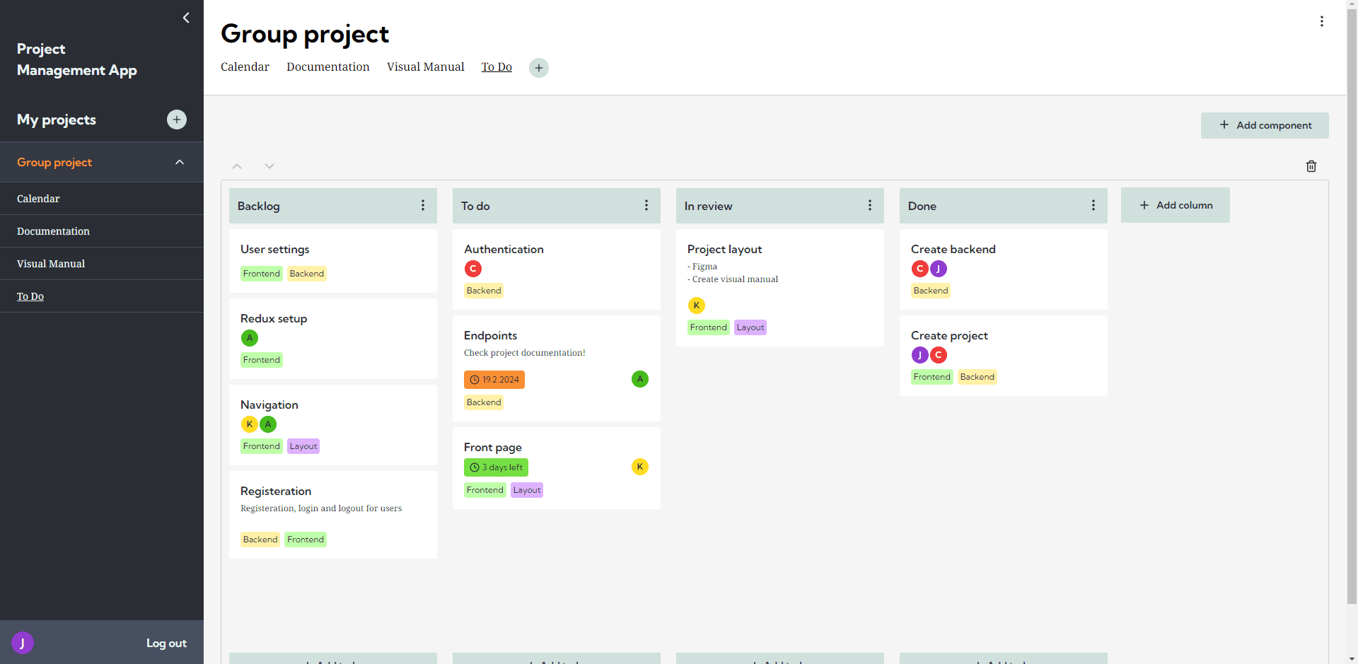 Project Management App